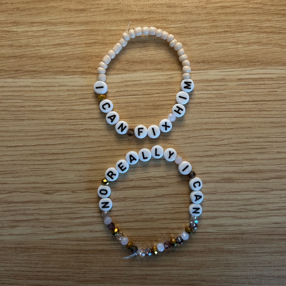 2 tortured poets departed Taylor swift beaded bracelets